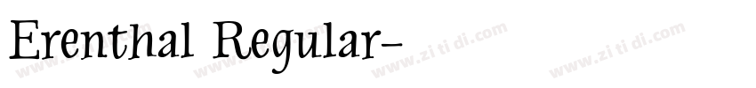 Erenthal Regular字体转换